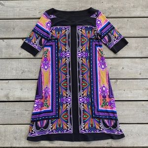 Eva Varro Tribal Pattern Dress